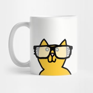 Cat in Glasses Mug